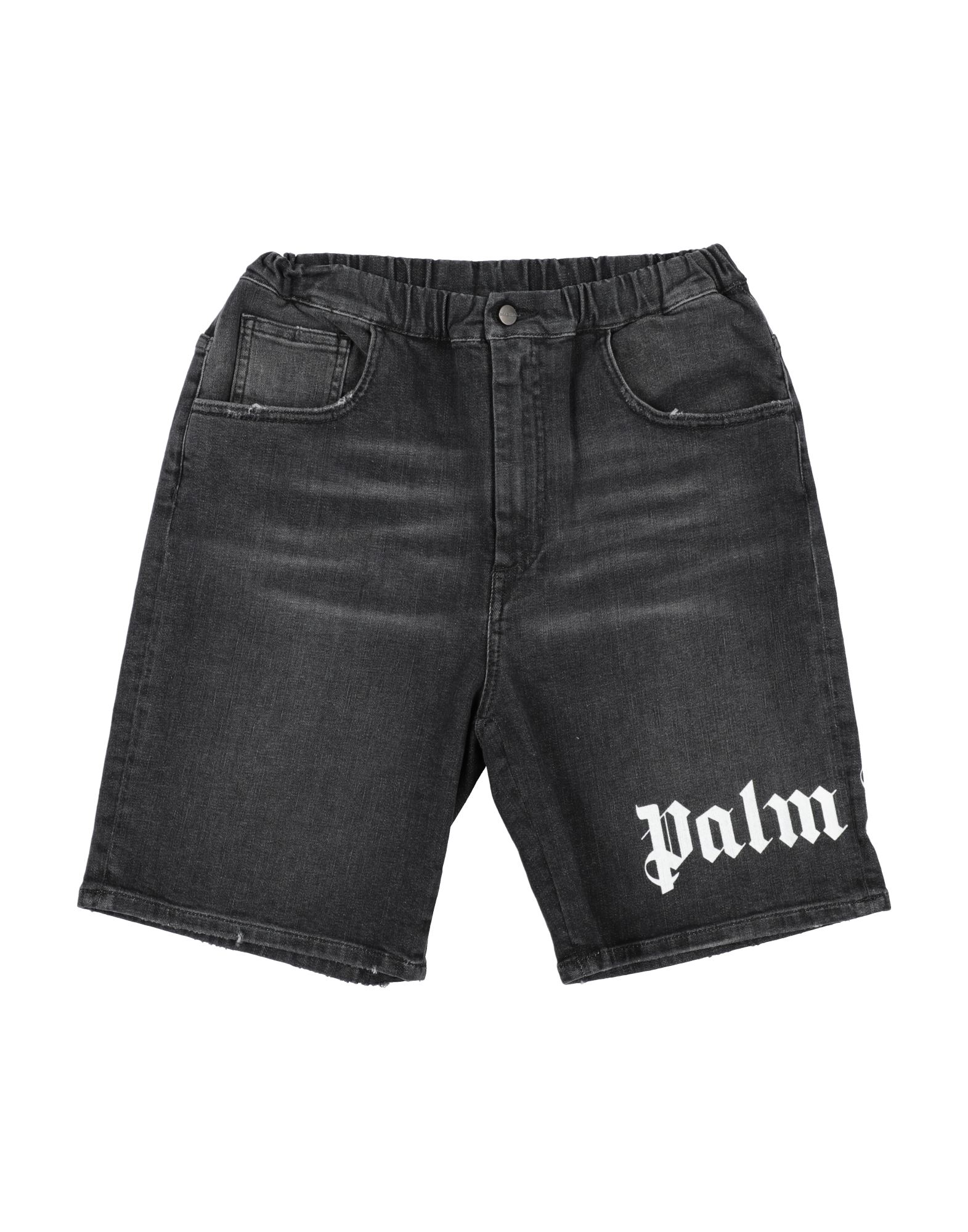 PALM ANGELS Jeansshorts Kinder Schwarz PALM ANGELS Jeansshorts Kinder Schwarz von PALM ANGELS