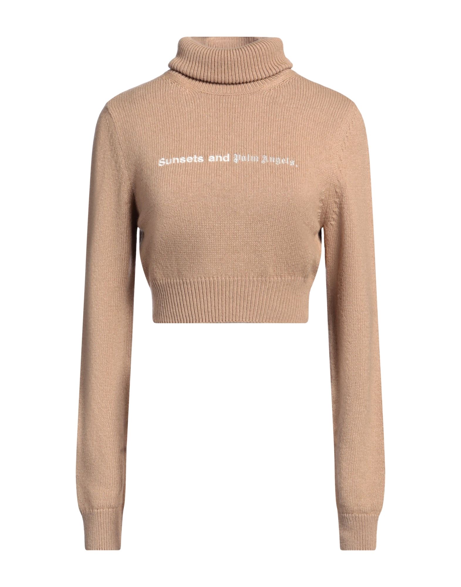 PALM ANGELS Rollkragenpullover Damen Kamel PALM ANGELS Rollkragenpullover Damen Kamel von PALM ANGELS