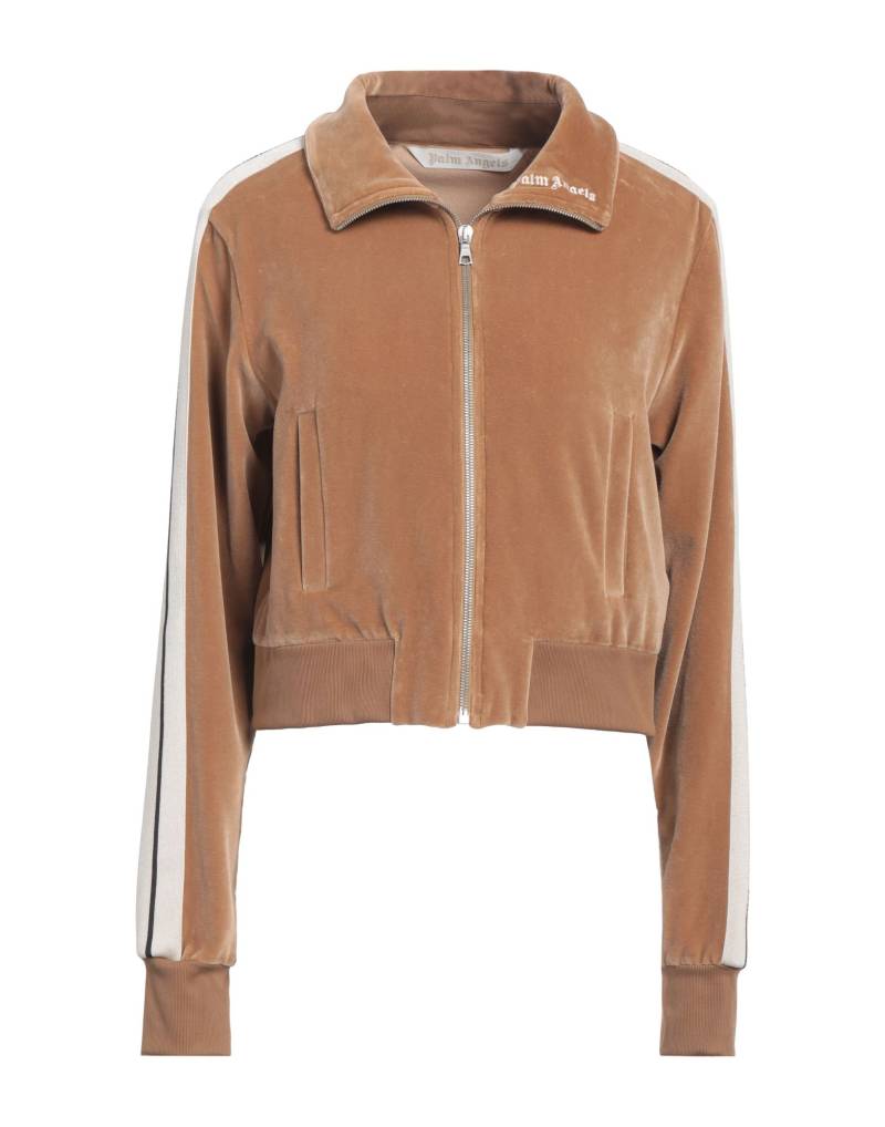 PALM ANGELS Sweatshirt Damen Kamel von PALM ANGELS