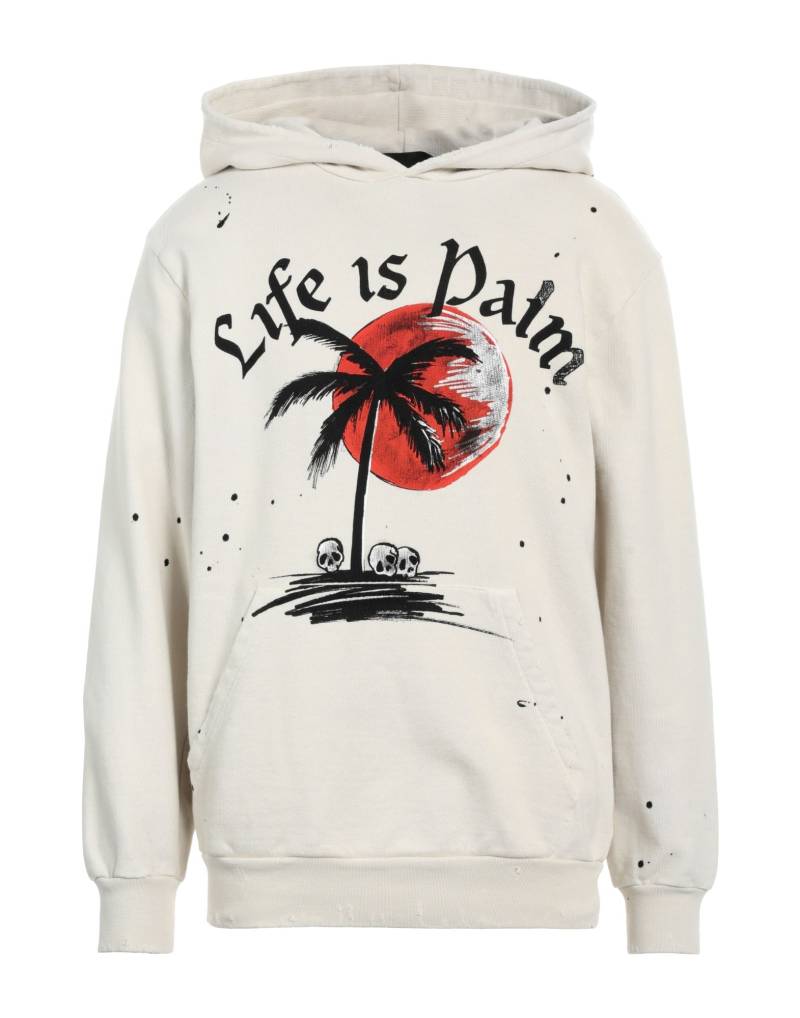 PALM ANGELS Sweatshirt Herren Cremeweiß von PALM ANGELS