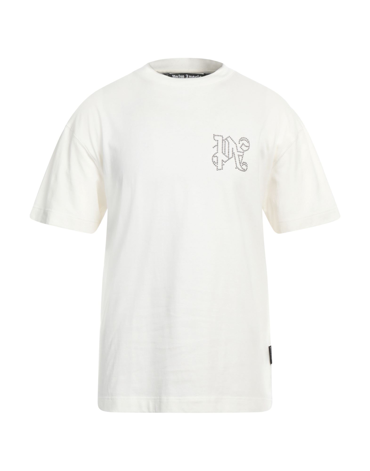 PALM ANGELS T-shirts Herren Cremeweiß von PALM ANGELS