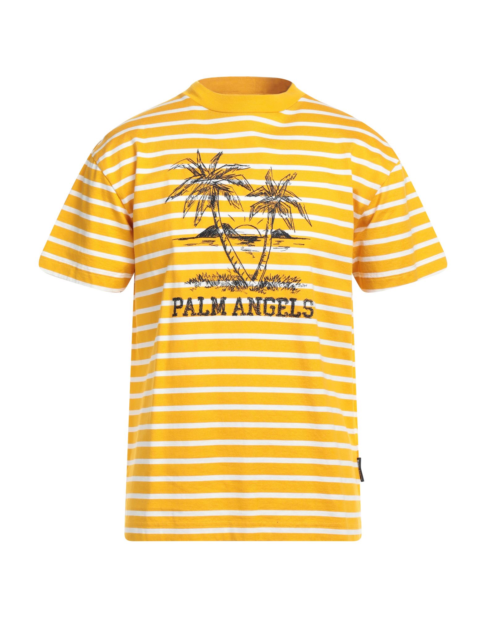 PALM ANGELS T-shirts Herren Ocker von PALM ANGELS