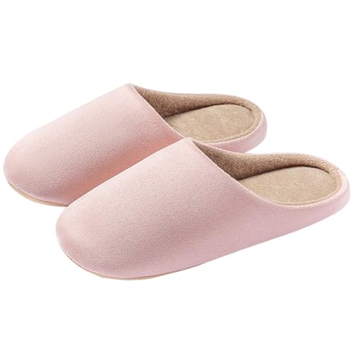 PAMEILA Hausschuhe Damen Herren Pantoffeln Frauen Pantoletten Bequeme Slippers Unisex Rosa 40 EU von PAMEILA