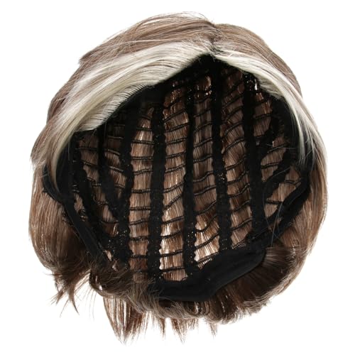 PAMINGONO 1 Stück Herren Perücke Natürliche Perücken Toupet Haar Für Männer Vintage Dekoration Für Den Täglichen Gebrauch Modische Synthetische Perücke Perücken Für Cosplay von PAMINGONO