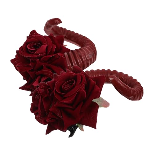 PAMINGONO 1paar Schafhorn Haarspangen Dekorative Haarnadeln Für Halloween Und Cosplay Auffällige Accessoires Für Mädchen Für Thematische Partys Und Festliche Anlässe von PAMINGONO