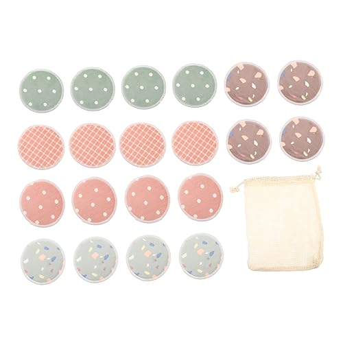 PAMINGONO 1 Satz Pulverentfernungspads Bambusfaser-make-up-entferner-pads Mit Aufbewahrungstasche von PAMINGONO