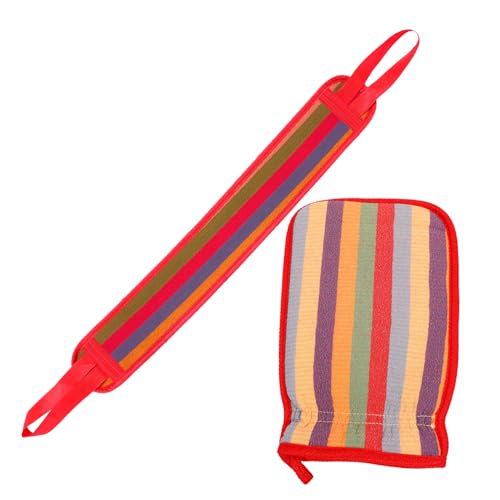 PAMINGONO 1 Satz Schlammreibungsartefakt handwäsche handwash badaccessoire rnw skin care rücken massage handtücher Dusch-Rückenwäscher für Damen Rückenpeeling zum Duschen mattierter Stoff von PAMINGONO