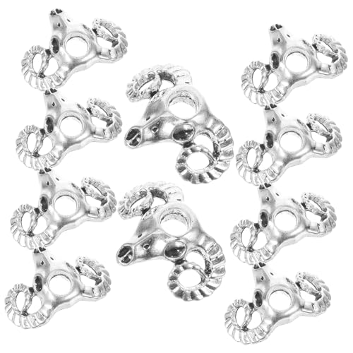 PAMINGONO 10stücke Dreadlock-haar-charms Im Tierkopf-stil Flechtzubehör Aus Legierung Haarschmuck Für Zöpfe Langlebig Und Einfach Anzubringen von PAMINGONO