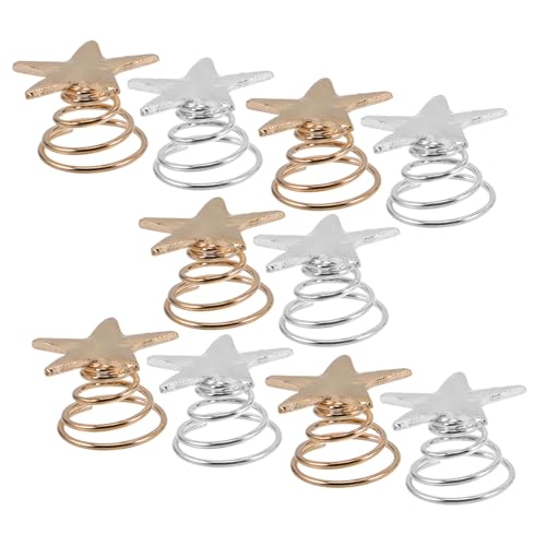 PAMINGONO 10stücke Spiral-haarclips Für Damen Einzigartige Fünfzackige Stern-designs Für Feines Haar Hochzeiten Und Partys Starker Halt Und Niedliches Accessoire von PAMINGONO