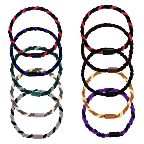 PAMINGONO 10stücke Geflochtene Haargummis Elastische Pferdeschwanzhalter Nylon Haarseile Haarstyling-accessoires Für Frauen Und Männer von PAMINGONO