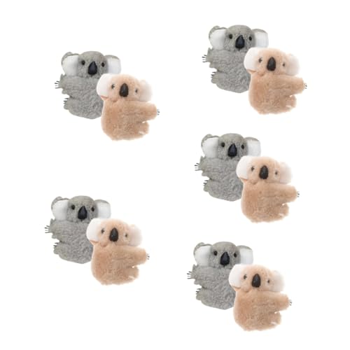 PAMINGONO 10stücke Cartoon Haarclips Für Mädchen Niedliche Haarschmuck Accessoires Für Damen Rutschfeste Haarklammern Für Hochsteckfrisuren Und Alltagslooks Khaki von PAMINGONO