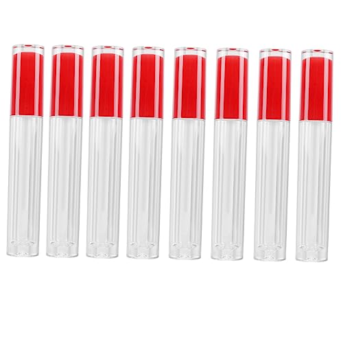 PAMINGONO 10 Stück Leere Tube Lipgloss Transparent Lip Plumper Gloss Klar Kleine Lipgloss Flaschen Wiederverwendbare Lipgloss Leere Behälter Reise Toilettenartikelbehälter von PAMINGONO
