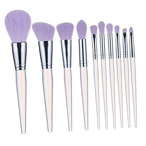 PAMINGONO 10stücke Teiliges Make-up Pinselset Mit Acrylgriff Professionelle Make-up Werkzeuge Für Lidschatten Concealer Und Foundation Leicht Und Tragbar Für Unterwegs von PAMINGONO