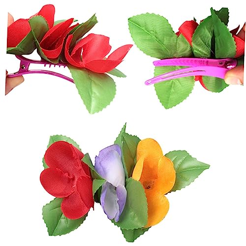 PAMINGONO 10stücke Teiliges Bunte Blumen Haarklammern Sommerliche Haarspangen Im Hawaiianischen Stil Elegante Haaraccessoires Für Damen Für Hochzeiten Und Feste von PAMINGONO