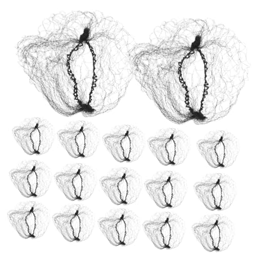 PAMINGONO Haarnetze für Männer 100 Stück Schwarze Nylon-haarnetze Zum Kochen und Servieren von PAMINGONO