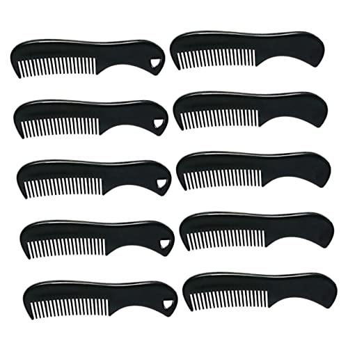 PAMINGONO 10stücke Bartkamm Für Männer Schnurrbartkamm Haarkamm Taschenformat Bartglätter Für Herren Kamm Zur Körperpflege Stylingkamm Kompakt von PAMINGONO