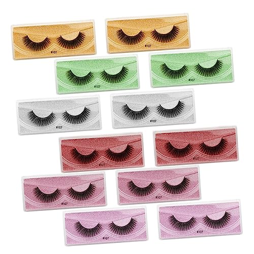 PAMINGONO 12paare Falsche Wimpern Aus Faser Für Mädchen Make-up Augen Schönheit Geeignet Für Partys Hochzeiten Fotoshootings Und Täglichen Gebrauch von PAMINGONO
