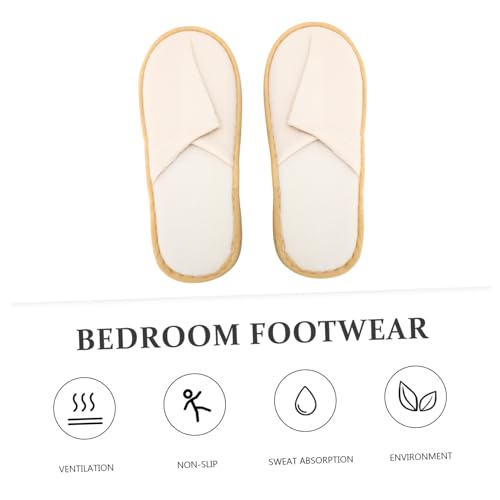 PAMINGONO 12 Paare Einweg Hausschuhe für Damen und Herren Weiche Gebürstete Stoffslipper mit Rutschfester Eva sohle Komfortable Gäste Hotelschuhe für Wohnzimmer Schlafzimmer und Spa Große von PAMINGONO