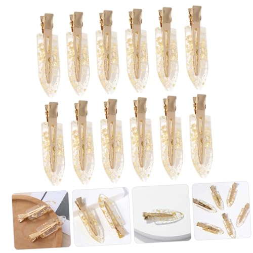PAMINGONO 12 Stck Teiliges Kleine Glitzer Haarclips Knicke Stabile Haarklammern aus Kunststoff und Metall Haaraccessoires für Damen für Alltag Party Hochzeit und Festliche Anlässe von PAMINGONO