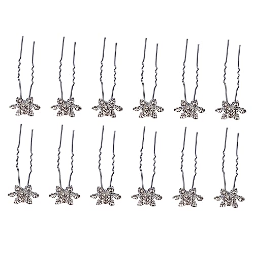 PAMINGONO 12stücke Teiliges Schneeflocken Haarklammern Stilvolle Haaraccessoires Für Frauen Und Bräute Elegantes Design Für Hochzeiten Und Besondere Anlässe Weiß von PAMINGONO