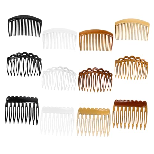 PAMINGONO 12stücke Fransösischer Seitenkamm Zähne Haar Vintage-haarschmuck Duttkamm-clips Für Hochsteckfrisuren Chignon-tool Reise-haaraccessoire Mädchen-stylingwerkzeug von PAMINGONO