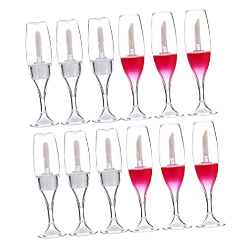 PAMINGONO 12stücke Leere Lip Gloss Flaschen Mini Lippenstift Diy Rohre Klein Lipgloss Container Einfach Befüllen Und Transportieren von PAMINGONO
