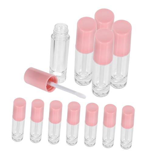 PAMINGONO 12stücke Transparente Lipgloss Flasche Leere Lippenstift Rohr Zum Selbermachen Und Auffüllen Reisengeeignet Für Mädchen von PAMINGONO
