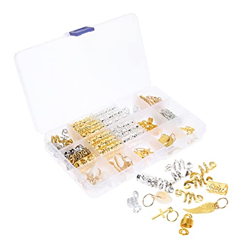 PAMINGONO 159stücke Dreadlock Haarschmuck Metallische Haarmanschetten Für Zöpfe Schmuck Für Dreadlocks Haarschmuck Zubehör Für Für Partys Und Besondere Anlässe von PAMINGONO