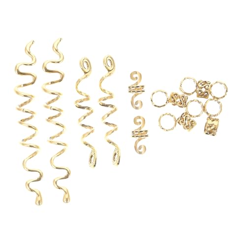 PAMINGONO 16stücke Teiliges Aus Haarringen Für Dreadlocks Spiralförmige Haaraccessoires Zur Individuellen Frisurgestaltung Langlebig Und Wiederverwendbar Für Damen Und Mädchen von PAMINGONO