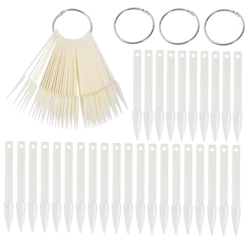 PAMINGONO 160 Stück Teiliges Nagelspitzen Display Metallhalter Nagelkunst Farbkarte Spitz Geformt für Nagellack Präsentation Salon Nail Art Tips Organizer von PAMINGONO