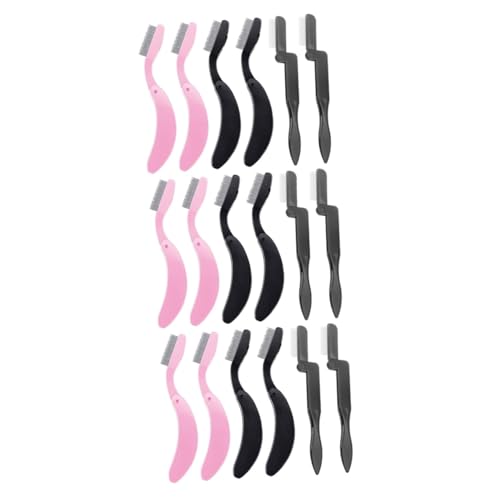 PAMINGONO 18 Stk Faltbarer Augenbrauenkamm Mascara-werkzeug Pflegewerkzeug Rostfrei Make-up Pinsel Kamm Zum Anheben Der Wimpern Faltbarer Kamm Wimpernzange Separator Make-up-tool Plastik von PAMINGONO