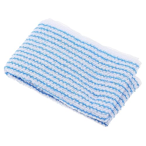 PAMINGONO 1Stk Badetuch zurückziehen Peeling-Handtuch für den Rücken Rückenbürste zum Duschen badeschlappen badehandtuch Körperwäscher für die Dusche Schrubben zurück Handtuch Stoff Blue von PAMINGONO