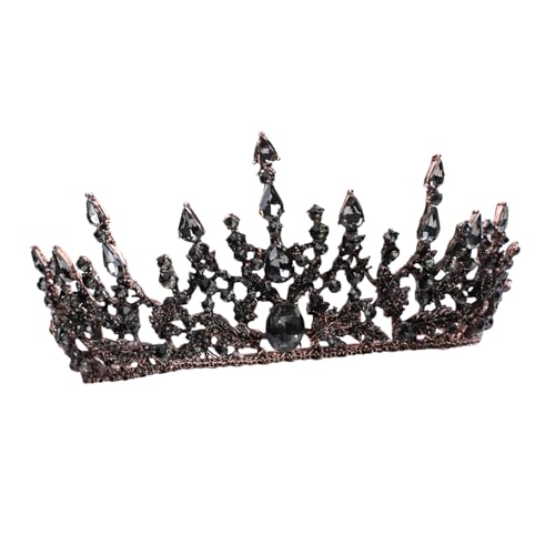 PAMINGONO 1Stk Brautkrone Hochzeitsdekoration bling Braut-Tiara Hochzeitskopfschmuck hochzeit kopfschmuck ritual ritals ceremony rönne Kronendekor filigrane Krone aus Legierung Black PAMINGONO 1Stk Brautkrone Hochzeitsdekoration bling Braut-Tiara Hochzeitskopfschmuck hochzeit kopfschmuck ritual ritals ceremony rönne Kronendekor filigrane Krone aus Legierung Black von PAMINGONO
