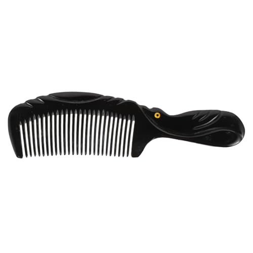 PAMINGONO 1Stk Hornschabrohr Kamm Massage-Tools Massagegerät Haarkämme für Männer Haarstyling-Gerät brushes bürstchen haar massage scalp massage werkzeug Frauen kämmen Haargerät Hörner Black von PAMINGONO