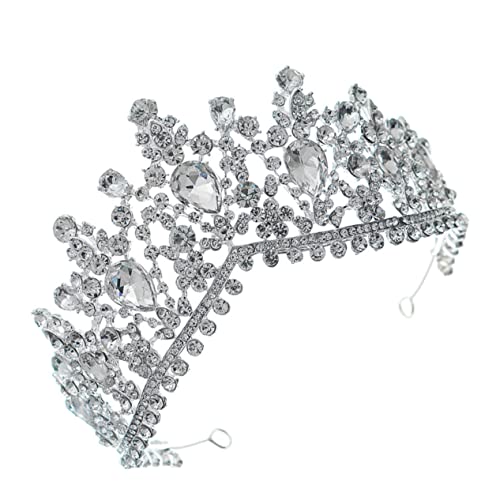 PAMINGONO Brautkrone Legierung Kopfschmuck Für Hochzeit Kleid Party Kopfbedeckung Dekoration von PAMINGONO