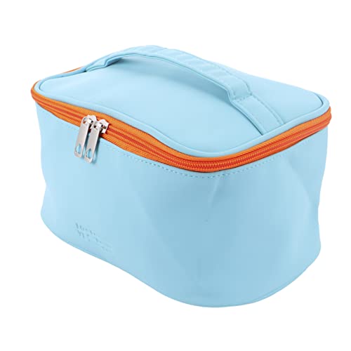 PAMINGONO Kosmetiktasche wasserdicht Make-up-Tasche Organizer viel Platz für Toilettenartikel für Damen Reisen Outdoor Camping Blau von PAMINGONO