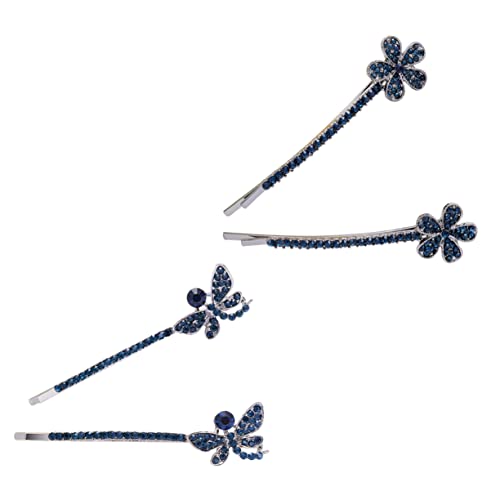 PAMINGONO 2paare Haarklammern Damen Mit Strass Schmetterlings-haarspangen Für Mädchen Stilvolle Haaraccessoires Tragbar Und Langlebig Für Freundinnen Und von PAMINGONO