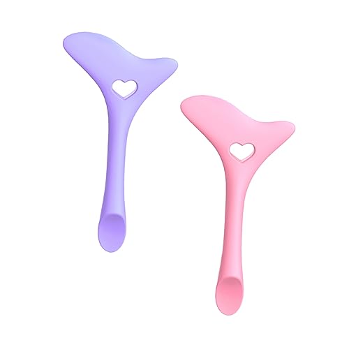 PAMINGONO 2stücke Silikon Eyeliner Applikator Werkzeug Mit Cremelöffel Für Make-up-hilfe Einfach Zu Reinigen Und Anzuwenden Für Augen Und Lippenpositionierung von PAMINGONO