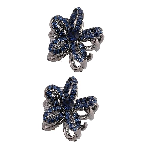 PAMINGONO 2 Stück Kleine Haarklammern Blumen Haarklammer Damen für Frisuren für Hochsteckfrisuren Partys und Alltagslooks von PAMINGONO