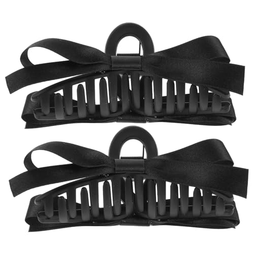 PAMINGONO Große Haarklammern mit Schleife für Damen 2 Stück Vielseitige Haarspangen für Dickes und Dünnes Haar Modisches Haaraccessoire für Alltag und Besondere Anlässe von PAMINGONO