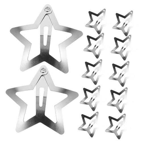 PAMINGONO 20stücke Haarklammern Sternform Kleine Haarnadeln Silber Für Mädchen Haarschmuck Für Kurze Haare Und Besondere Anlässe von PAMINGONO