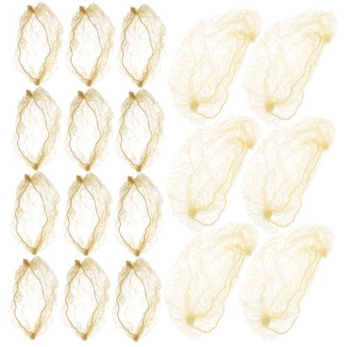 PAMINGONO 20stücke Unsichtbare Elastische Haarnetze Für Frauen Netz-dutt-abdeckungen Nylon-perückenzubehör Haarwebnetz Für Ballett Kochen Und Täglichen Gebrauch von PAMINGONO