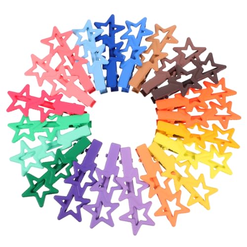 PAMINGONO 21stücke Teiliges Dekorative Haarclips Sternform Bunte Haarklammern Für Mädchen Für Partys Und Alltag Langlebig Und Vielseitig Einsetzbar von PAMINGONO