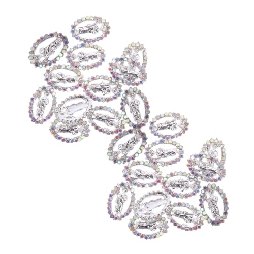 PAMINGONO 24 Stück Jesus-nagel-charms Weihnachtliche Nageldekorationen Die Nägel mit Edelsteinen für Frauen Maniküre-zubehör Tragen von PAMINGONO