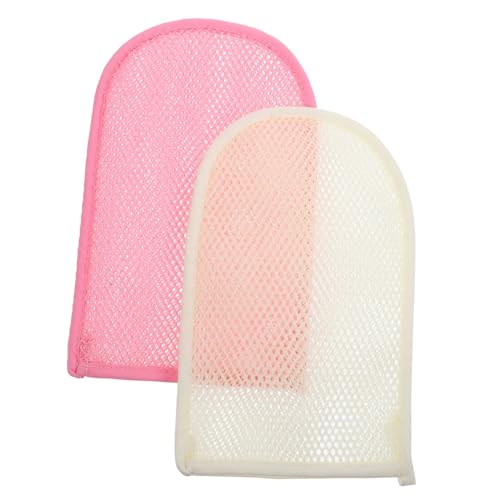 PAMINGONO 2St Badetuch exfoliating glove exfoliate gloves reinigungshandschuhe badezimmer armatur scincare Wäscher Duschhandschuhe Peeling-Waschlappen Scheuerhandschuhe für den Körper Nylon von PAMINGONO