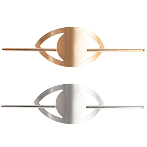 PAMINGONO 2stücke Haar Dutt Sticks Metall Duttmanschette Dutt Halter Clip Hochsteckfrisur Haar Zubehör Elegantes Design Für Frauen Mädchen Alltag Hochzeit Party von PAMINGONO