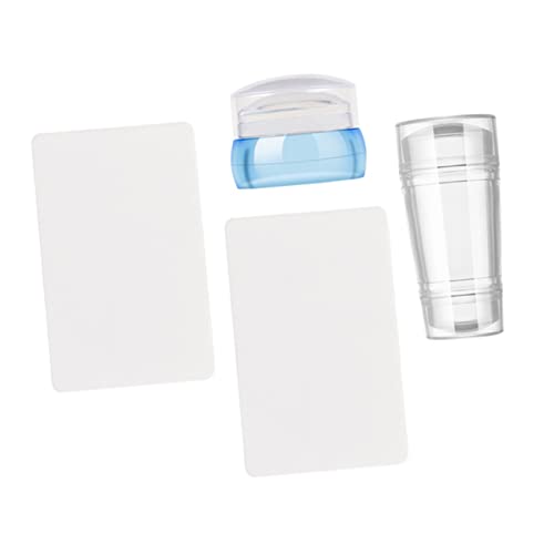 PAMINGONO Maniküre-set – 2-teiliger Nagelkunst-stempel Silikon-nagelstempel-werkzeug Zum Aufdrücken Von Nägeln Nageltechnik-zubehör Mit Schaber Für Den Heimgebrauch von PAMINGONO