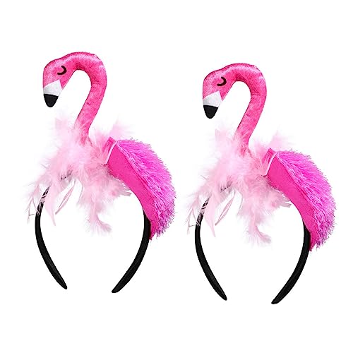 PAMINGONO 2er Set Flamingo Haarreif Kreative Kopfband Für Hawaiianische Partys Geburtstagsfeiern Und Cosplay Auffällige Haaraccessoires Für Und Erwachsene von PAMINGONO