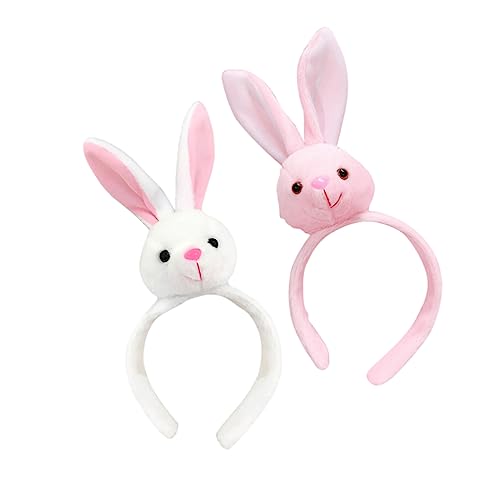 PAMINGONO 2er Set Hasenohren Haarreifen Ostern Haarschmuck Mit Bunny Kopfband Und Pink Festliche Kopfbedeckung Für Partys Und Feiern PAMINGONO 2er Set Hasenohren Haarreifen Ostern Haarschmuck Mit Bunny Kopfband Und Pink Festliche Kopfbedeckung Für Partys Und Feiern von PAMINGONO