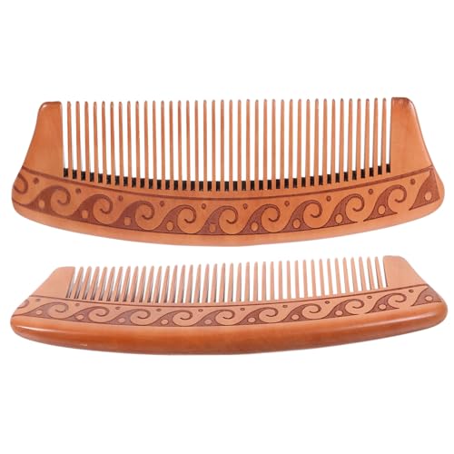PAMINGONO 2er Set Holzkamm Antistatischer Haarstyling Kamm Aus Natürlichem Ideal Für Frauen Und änner Doppelseitiges Design Zur Sanften Kopfhautmassage Und Haarpflege PAMINGONO 2er Set Holzkamm Antistatischer Haarstyling Kamm Aus Natürlichem Ideal Für Frauen Und änner Doppelseitiges Design Zur Sanften Kopfhautmassage Und Haarpflege von PAMINGONO